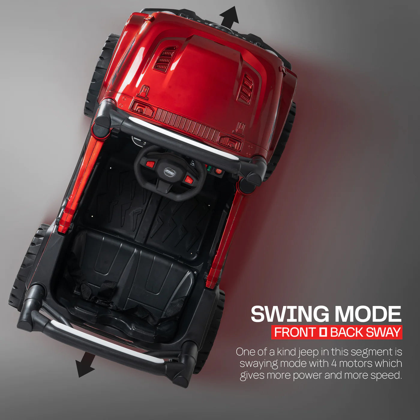 4x4 Motor Kids Battery Operated Electric Jeep for 1, 2, 3, 4, 5, 6 Years | Remote Control + Manual Steering Drive + Mobile App | Kids Jeeps | Most Gifted Car 4x4 Motor Kids Battery Operated Electric Jeep for 1, 2, 3, 4, 5, 6 Years | Remote Control + Manual Steering Drive + Mobile App | Kids Jeeps | Most Gifted Car